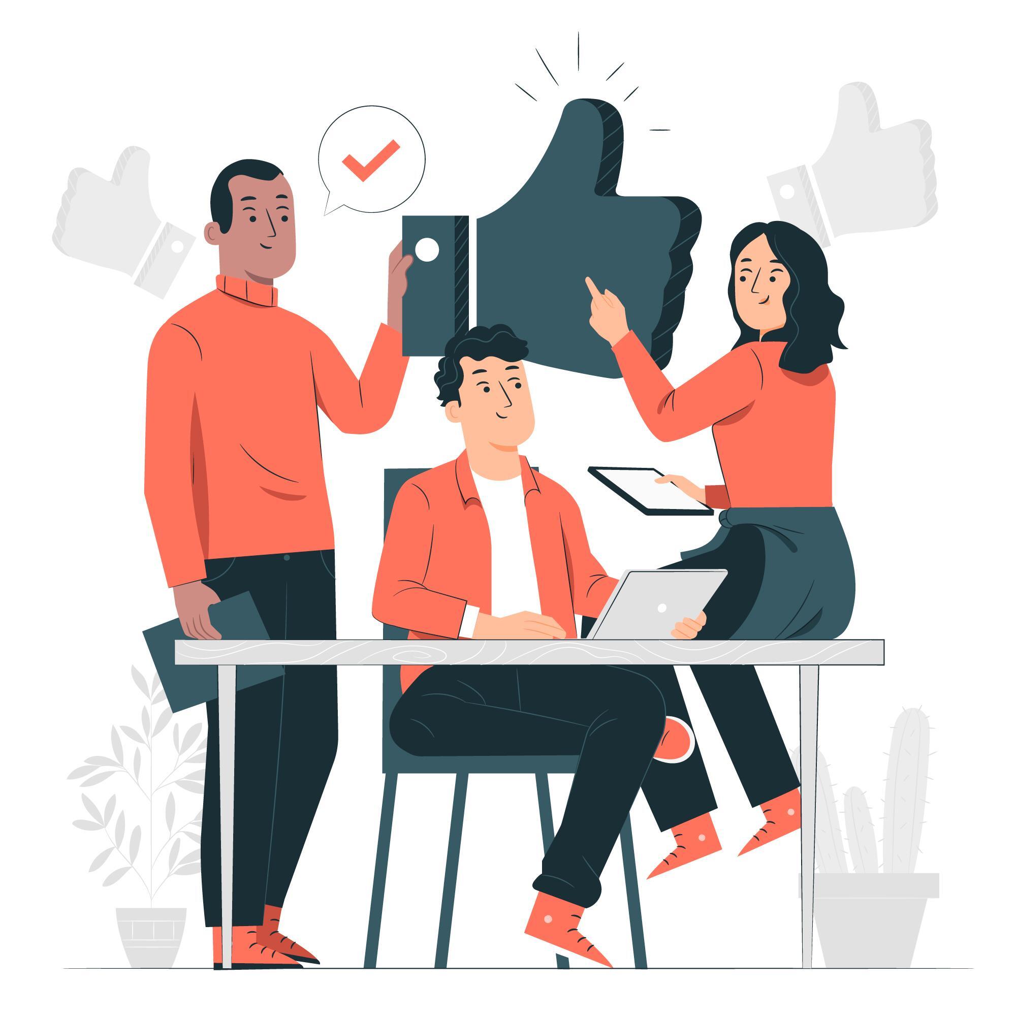 Illustration de l'esprit d'équipe