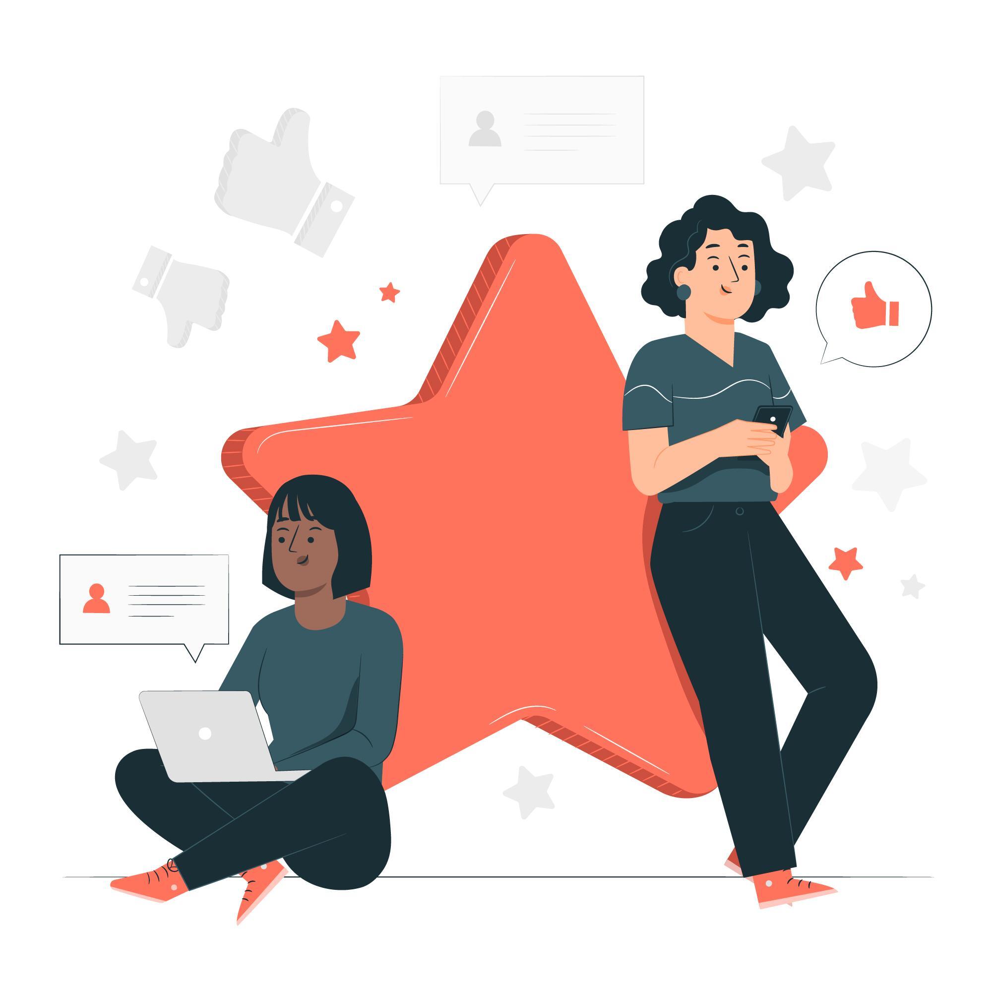 Illustration de la satisfaction client